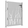 Vidaxl Poort 105x130 cm Grasdesign Cortenstaal