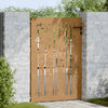 Vidaxl Poort 85x150 cm Bamboo Design Cortenstaal