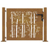 VIDAXL -Port 105x80 cm Bamboo Design Cortenstaal