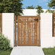 VIDAXL -Port 105x130 cm Bamboo -Design Cortenstaal
