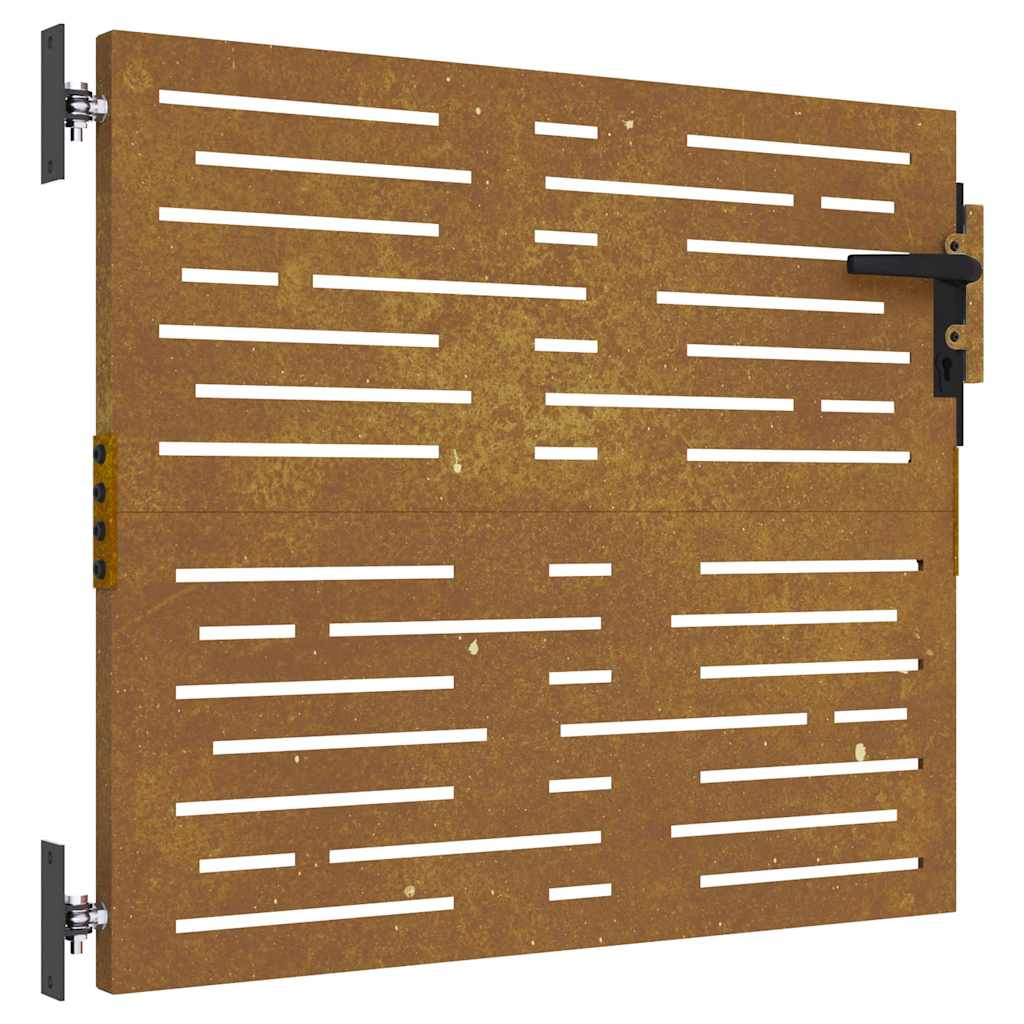 VIDAXL -Anschluss 85x75 cm Quadrat Corten Stahl