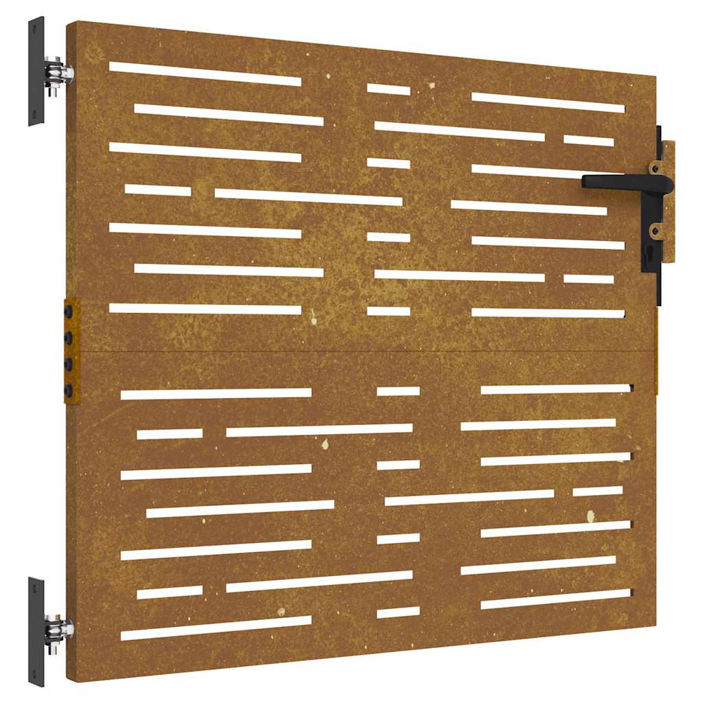 VIDAXL -Anschluss 85x100 cm Quadrat Corten Stahl