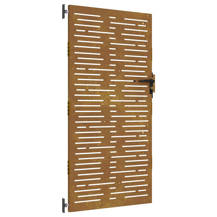 VIDAXL POORT 85x175 cm Quadrat Corten Stahl