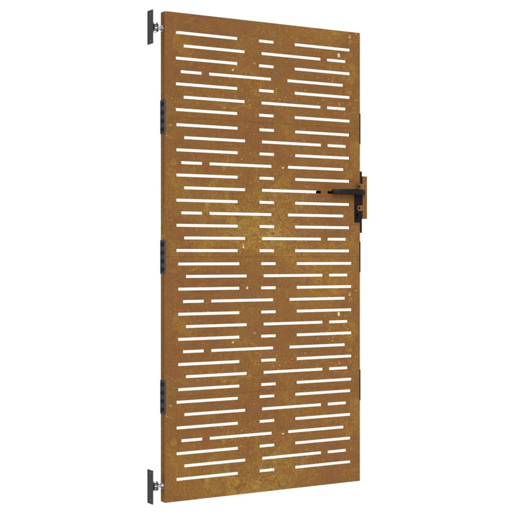 VIDAXL -Anschluss 85x200 cm Quadrat Corten Stahl