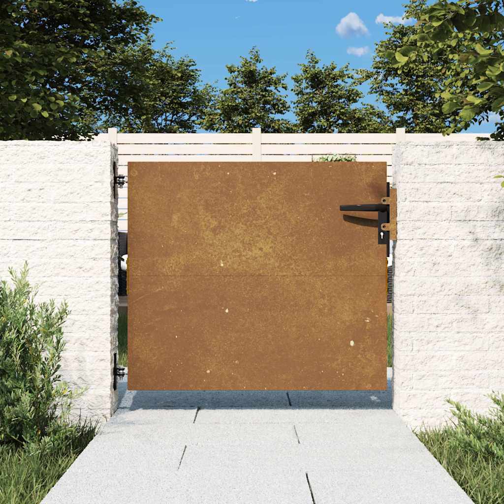 Vidaxxl-Tor 85x75 cm Cortenstahl
