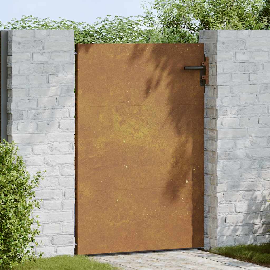 Vidaxxl-Tor 85x125 cm Cortenstahl