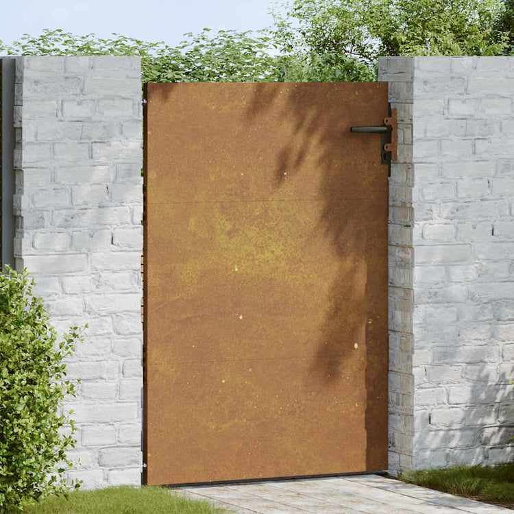 Vidaxxl-Tor 85x125 cm Cortenstahl