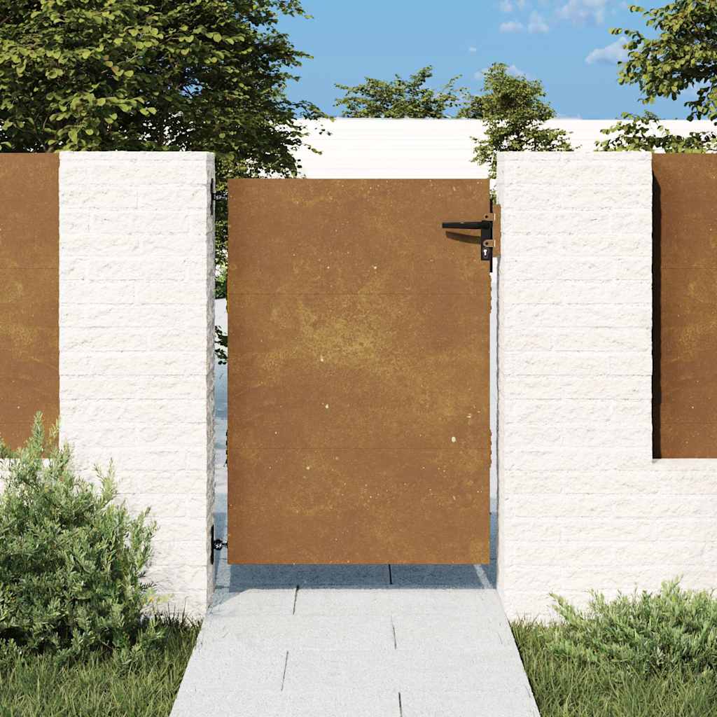 Vidaxxl-Tor 85x125 cm Cortenstahl