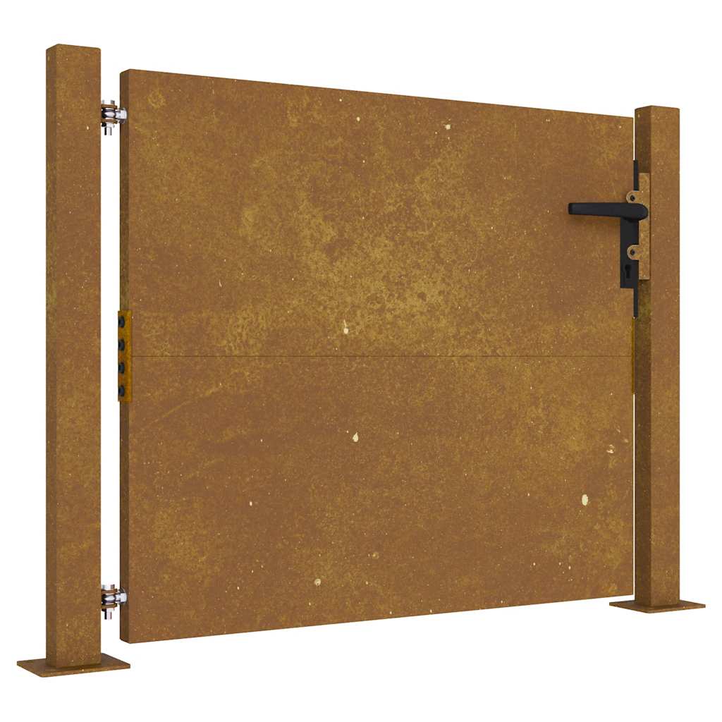 Vidaxxl-Tor 100x75 cm Cortenstahl