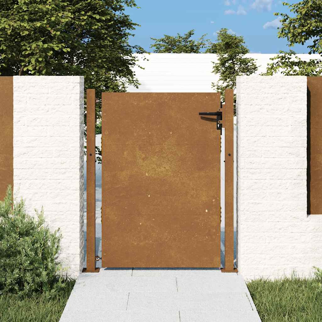 VIDAXL -Anschluss 105x155 cm Corten Stahl