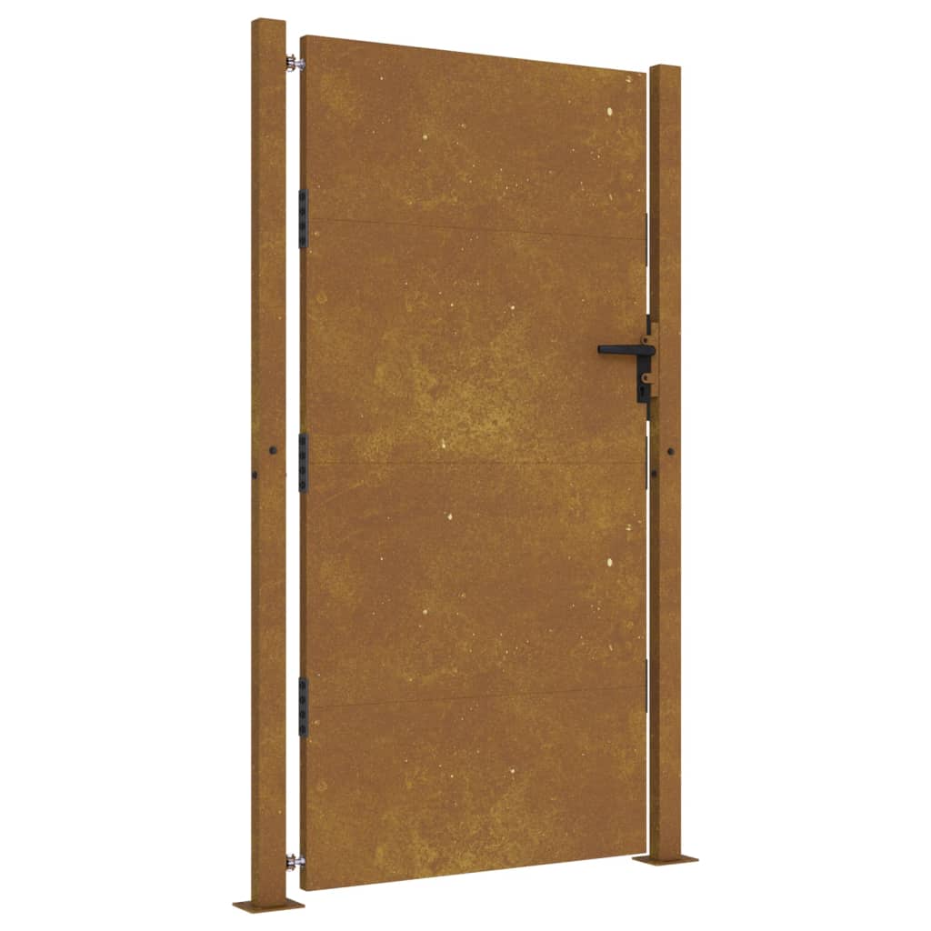 VIDAXL -Port 105x205 cm Cortenstahl
