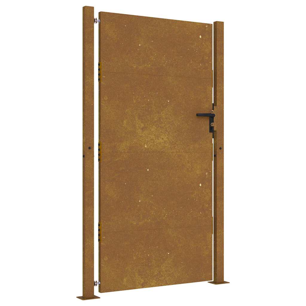 VIDAXL -Port 105x205 cm Cortenstahl
