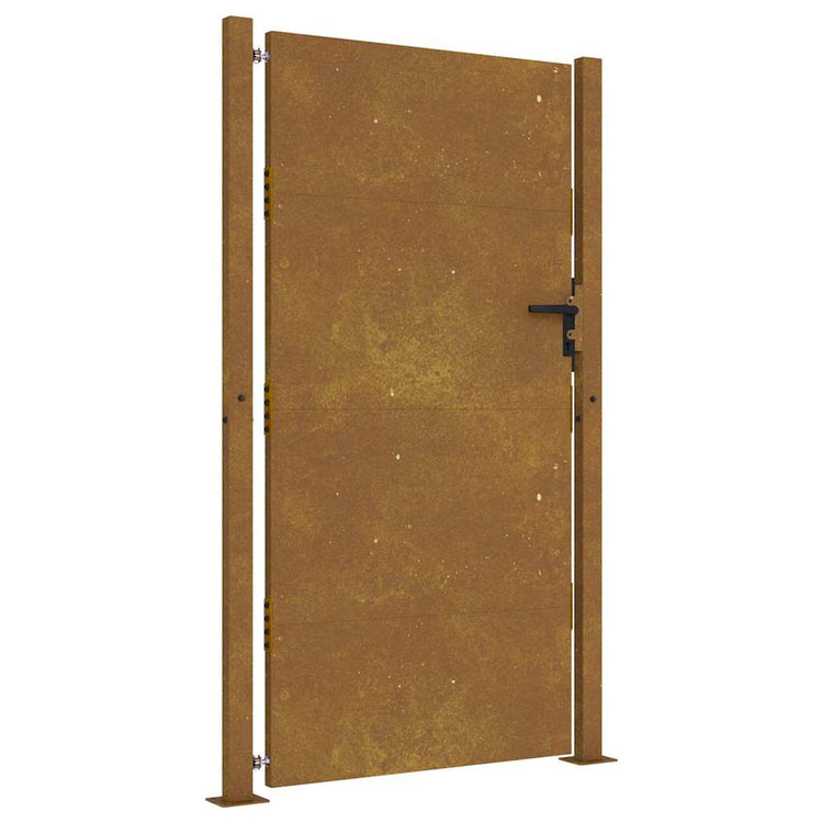 VIDAXL -Port 105x205 cm Cortenstahl
