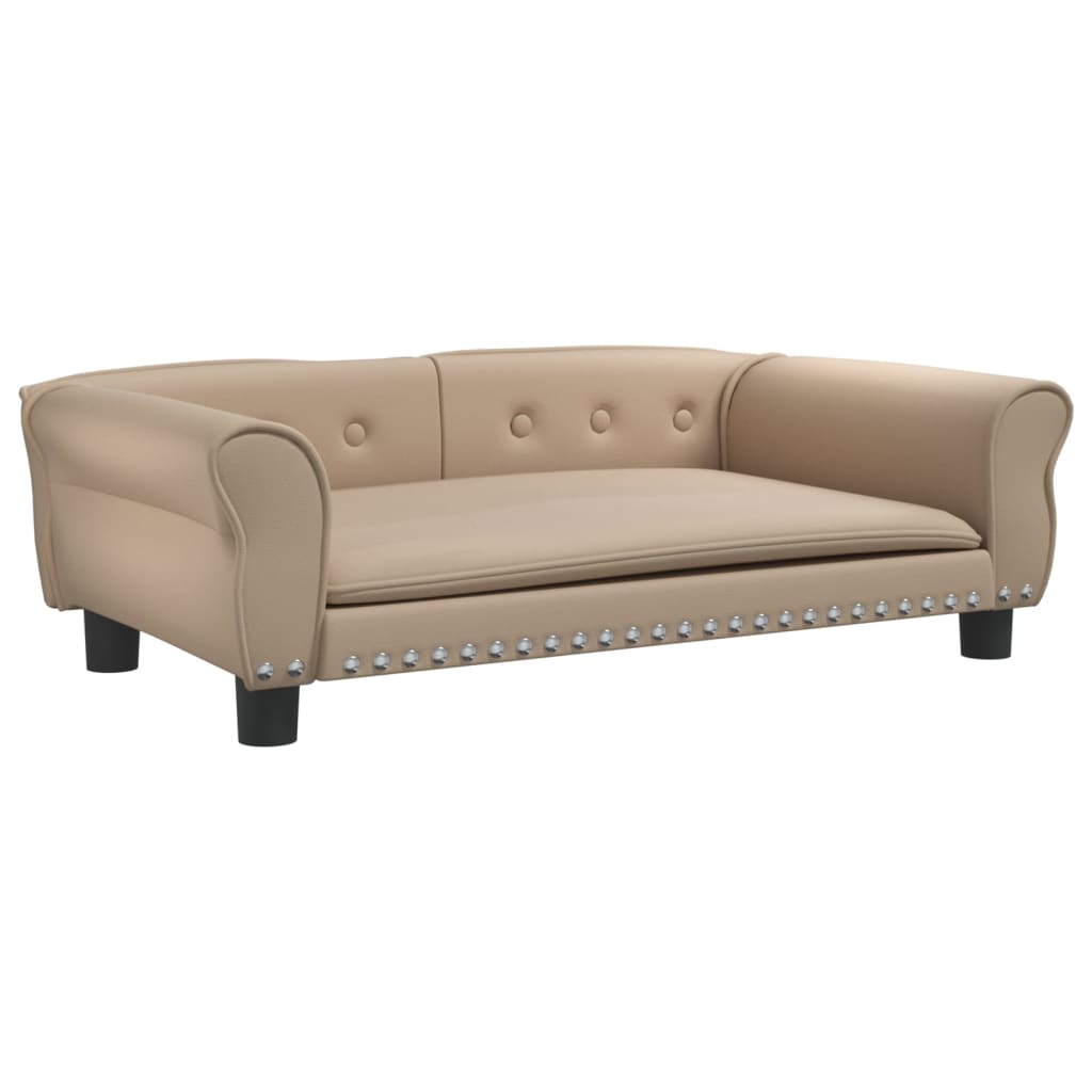 Vidaxl Hundekorb 95x5 x 30 cm künstlicher Leder Cappuccinocolid