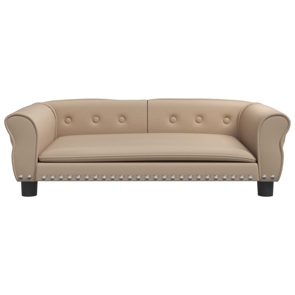 Vidaxl Hundekorb 95x5 x 30 cm künstlicher Leder Cappuccinocolid