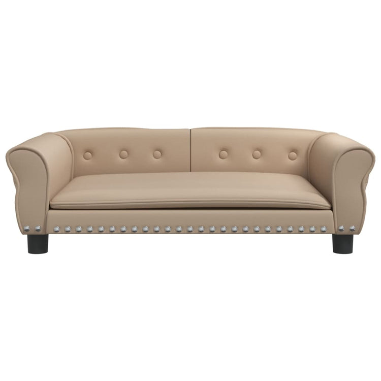 Vidaxl Hundekorb 95x5 x 30 cm künstlicher Leder Cappuccinocolid