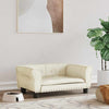Vidaxl Hundekorb 70x45x30 cm Samtcreme farbig