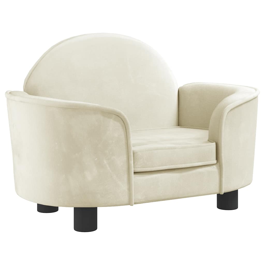 Vidaxl Hundekorb 66x40x45 cm Samtcreme -Colored