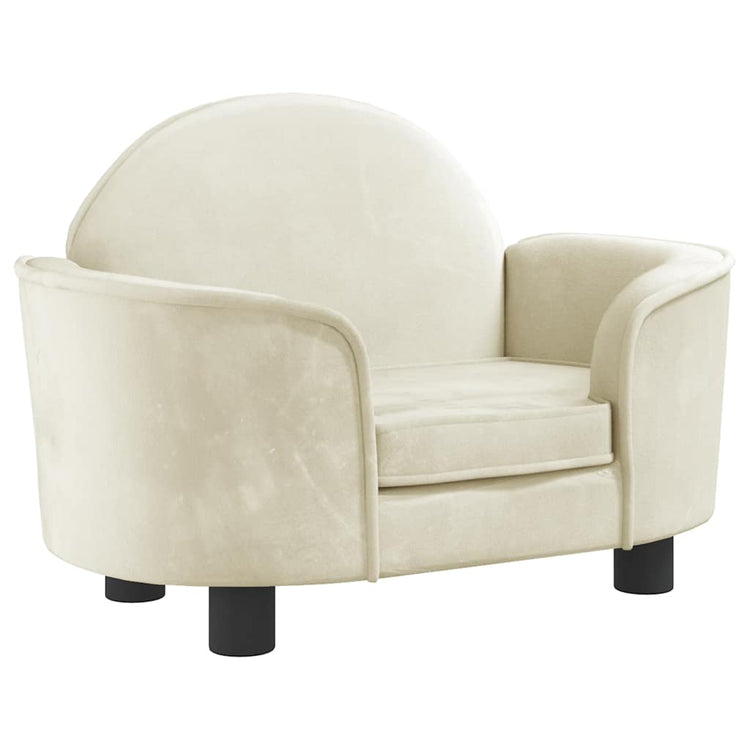 Vidaxl Hundekorb 66x40x45 cm Samtcreme -Colored
