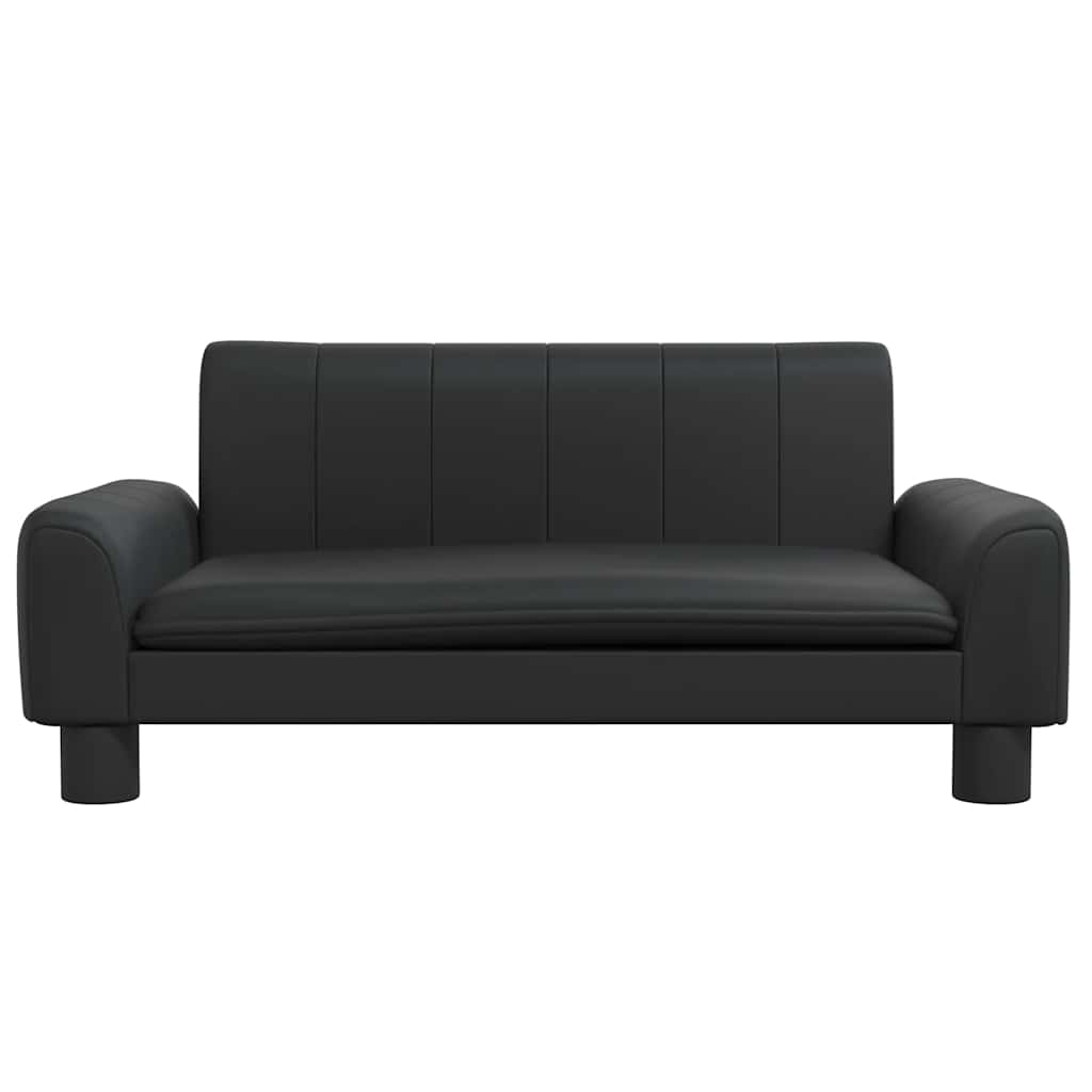 Vidaxl Hundekorb 70x45x30 cm künstliches Leder schwarz