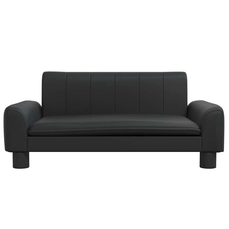 Vidaxl Hundekorb 70x45x30 cm künstliches Leder schwarz