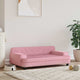 Vidaxl Hundekorb 90x53x30 cm Samt rosa