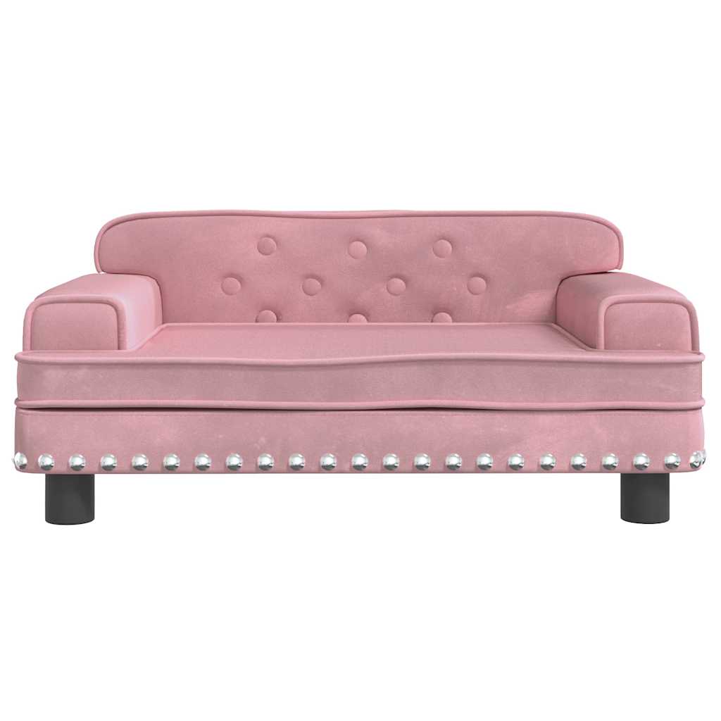Vidaxl Hundekorb 70x45x30 cm Velvet Pink