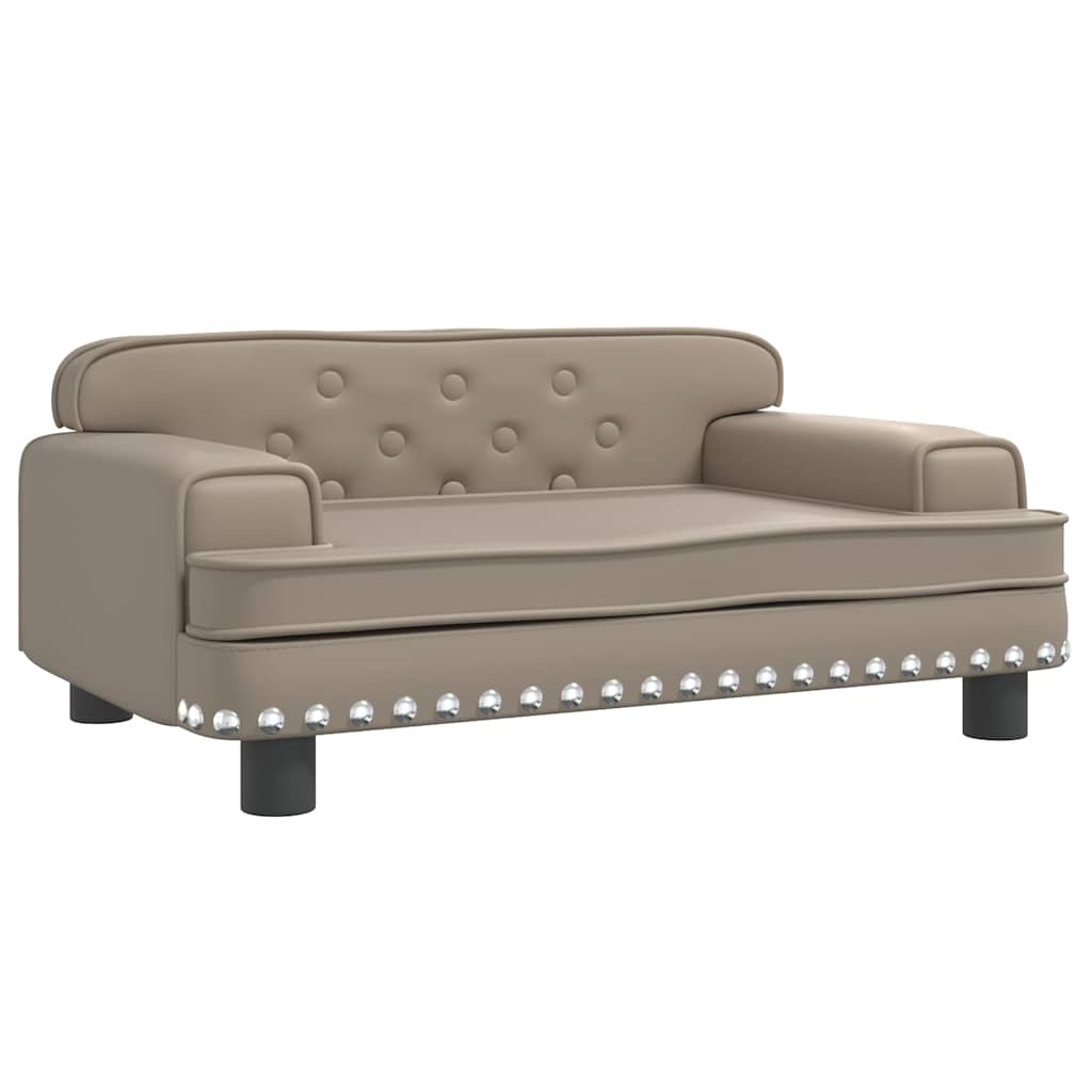 Vidaxl Hundekorb 70x45x30 cm künstlicher Leder Cappuccinocente