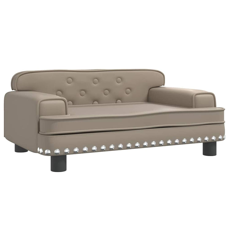 Vidaxl Hundekorb 70x45x30 cm künstlicher Leder Cappuccinocente