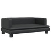 Vidaxl Hundekorb 80x45x30 cm künstliches Leder schwarz