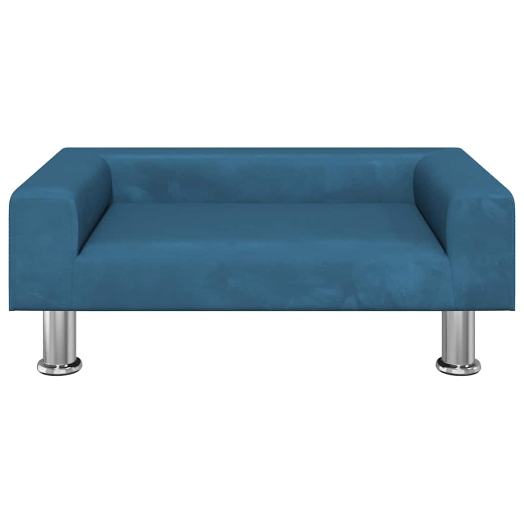 Vidaxl Hundekorb 70x45x26,5 cm Samtblau