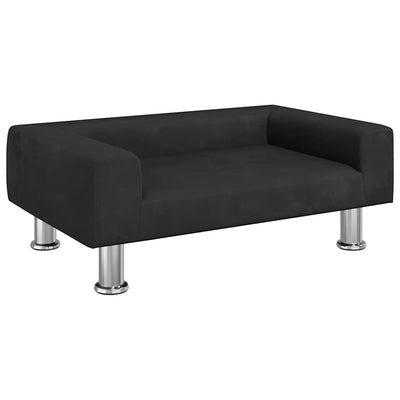 Vidaxl Hundekorb 70x45x26,5 cm Samt Schwarz
