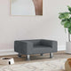 Vidaxl Hundekorb 50x40x26,5 cm Samt dunkelgrau