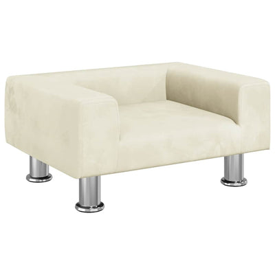 Vidaxl Hundekorb 50x40x26,5 cm Samtcreme -Colored