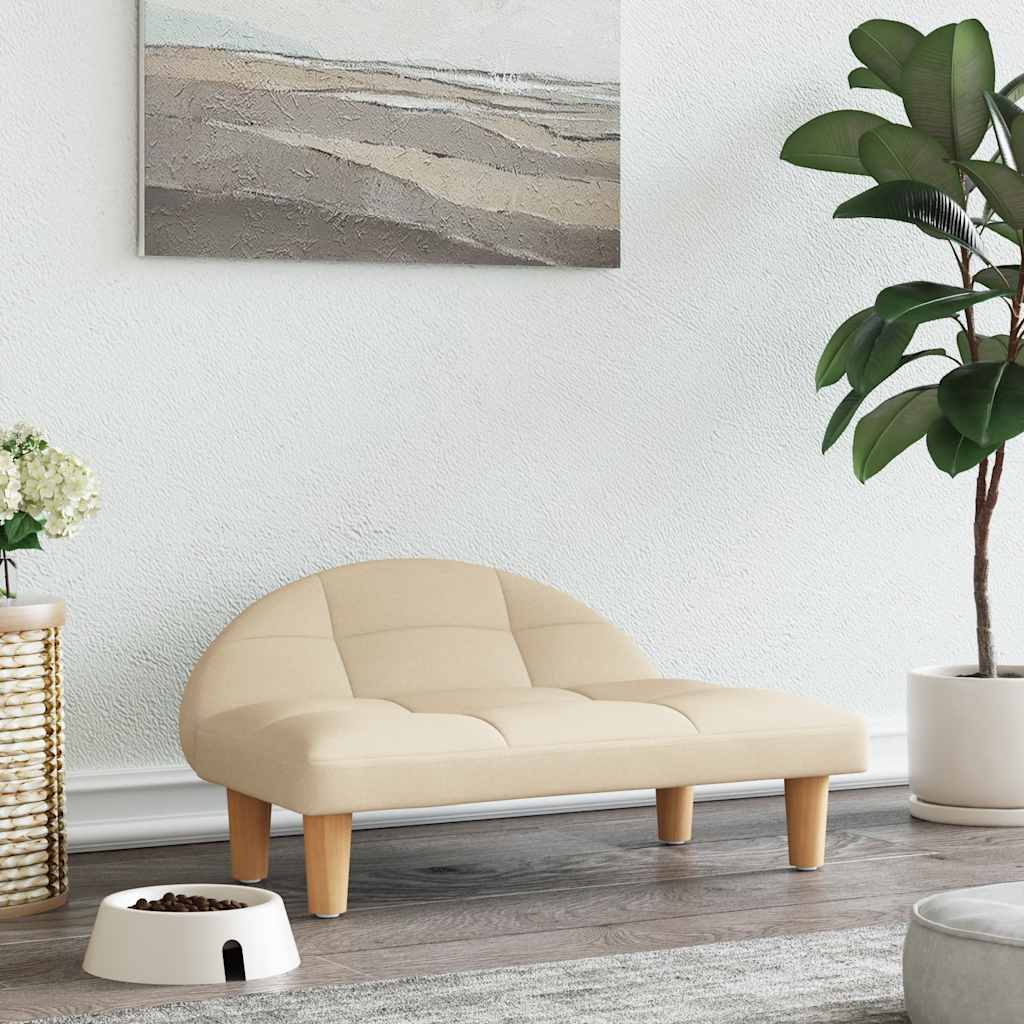 Vidaxl Hundekorb 70x52x30 cm Stoffcreme -Colored