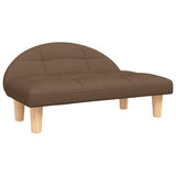 Vidaxl Hundekorb 70x52x30 cm Stoff braun - afbeelding 2