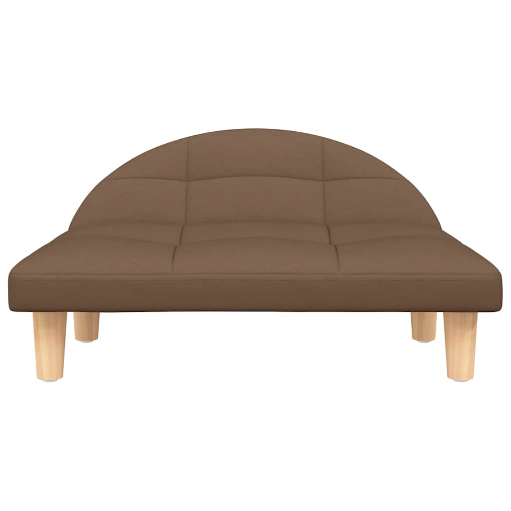 Vidaxl Hundekorb 70x52x30 cm Stoff braun