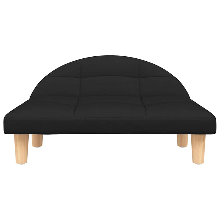 Vidaxl Hundekorb 70x52x30 cm Stoff schwarz