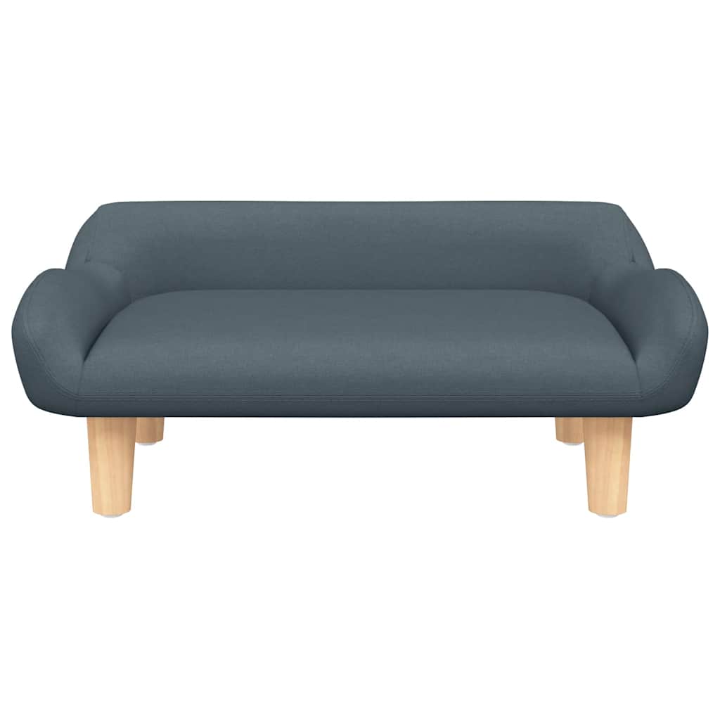 Vidaxl Hundekorb 70x40x24 cm Stoff dunkelgrau