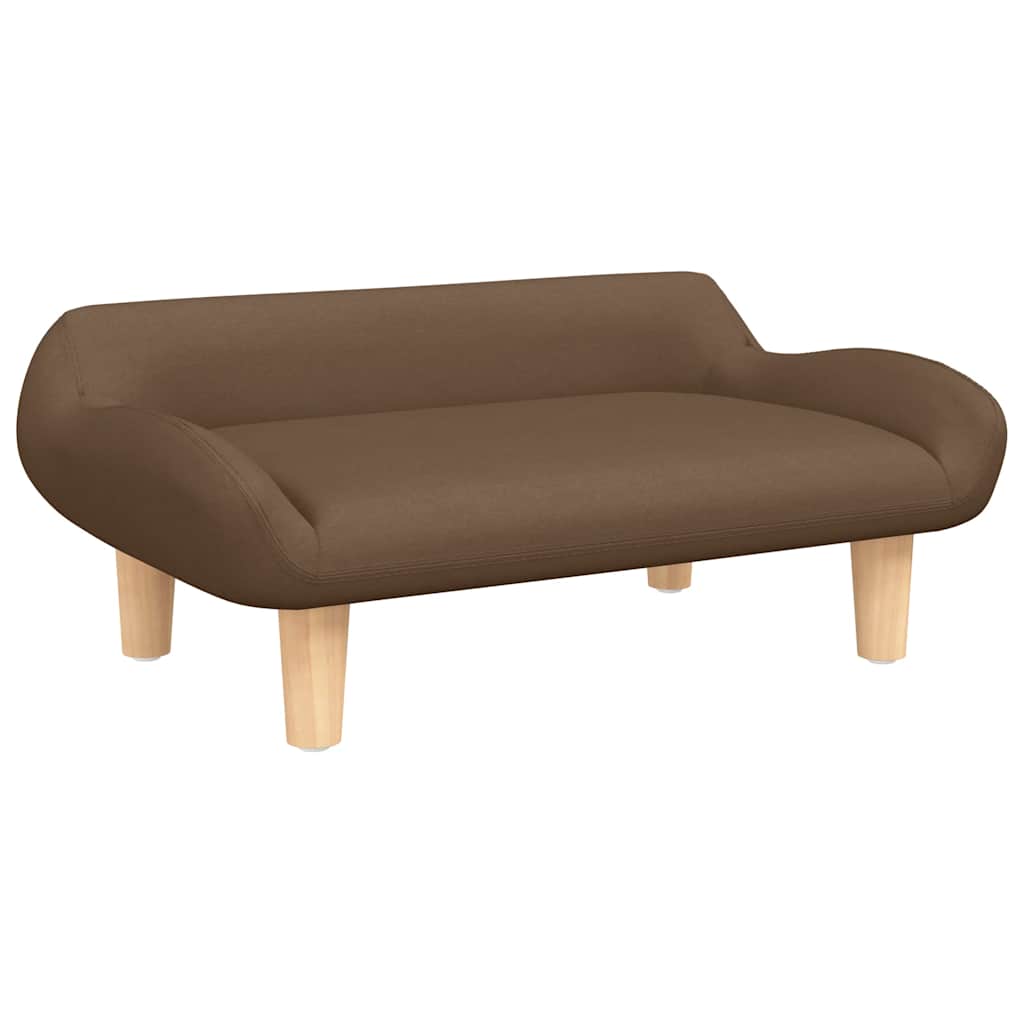 Vidaxl Hundekorb 70x40x24 cm Stoff braun