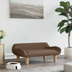 Vidaxl Hundekorb 70x40x24 cm Stoff braun
