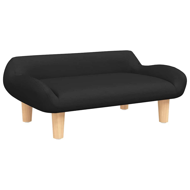 Vidaxl Hundekorb 70x40x24 cm Stoff schwarz