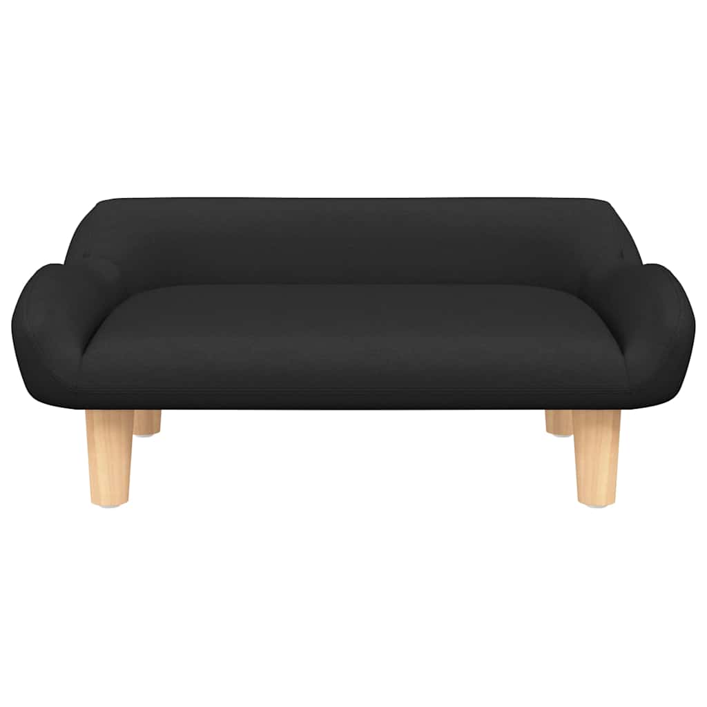 Vidaxl Hundekorb 70x40x24 cm Stoff schwarz