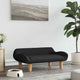 Vidaxl Hundekorb 70x40x24 cm Stoff schwarz