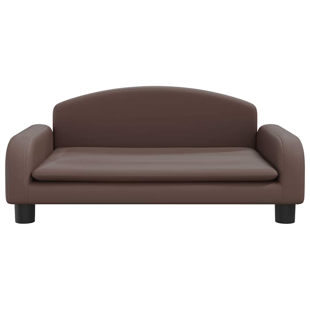 Vidaxl Hundekorb 70x45x30 cm künstliches Lederbraun