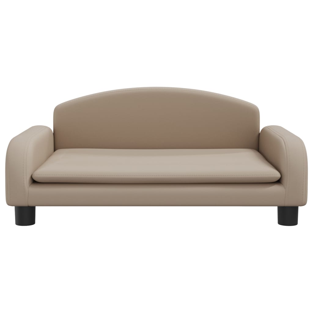 Vidaxl Hundekorb 70x45x30 cm künstlicher Leder Cappuccinocente