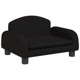 Vidaxl Hundekorb 50x40x30 cm Stoff schwarz - afbeelding 2