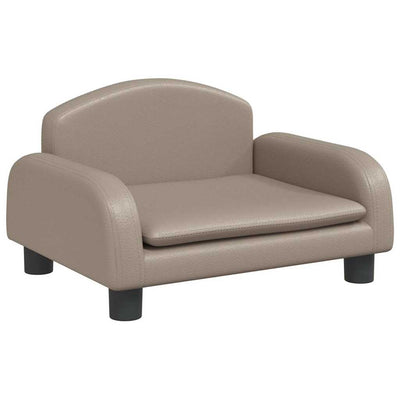 Vidaxl Hundekorb 50x40x30 cm künstlicher Leder Cappuccinocente