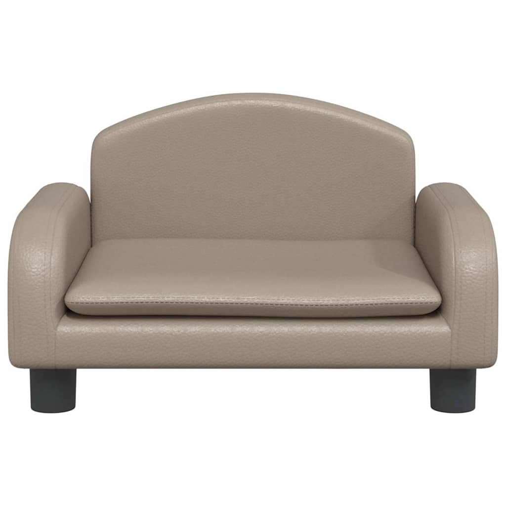 Vidaxl Hundekorb 50x40x30 cm künstlicher Leder Cappuccinocente