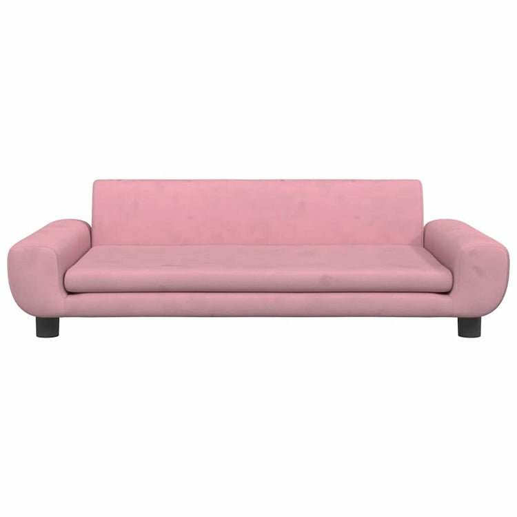 Vidaxl Hundekorb 100x54x33 cm Samt rosa